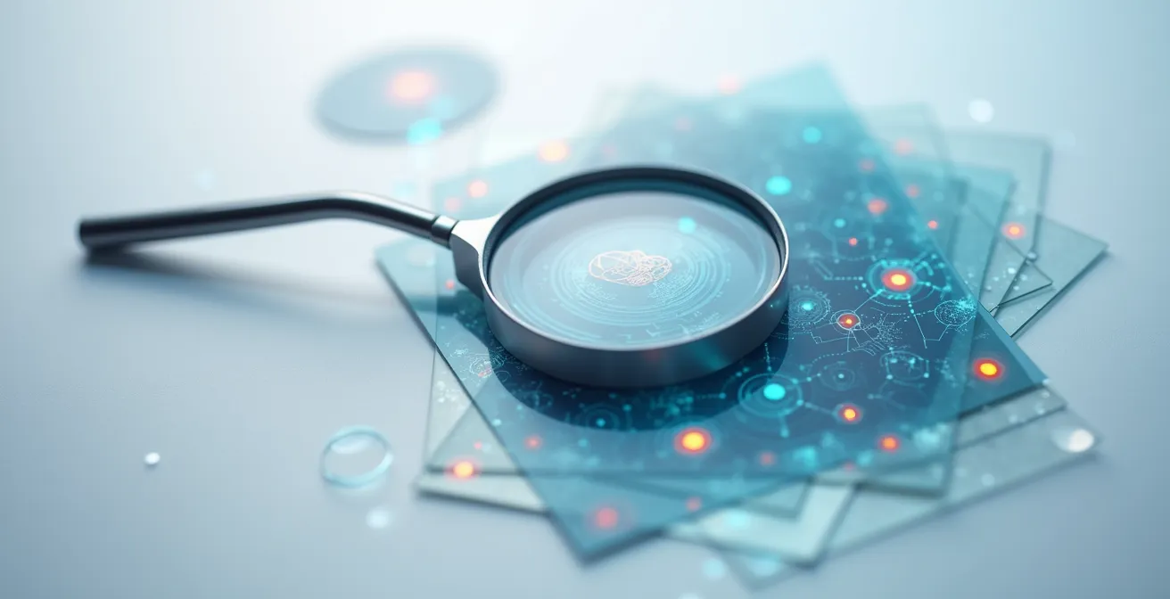 Analyse graphique de la présence numérique d'un praticien avec éléments de vérification de crédibilité